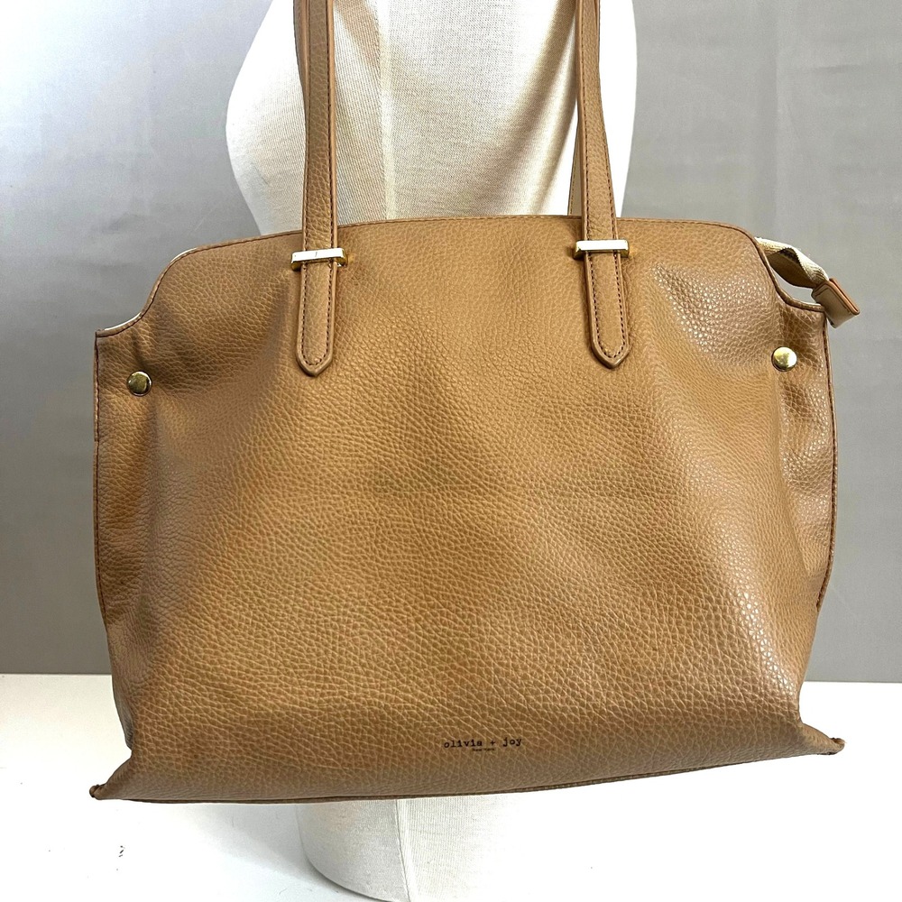 Olivia + Joy Tote Bag Purse‎ Work Travel Shoulder Bag Faux Leather